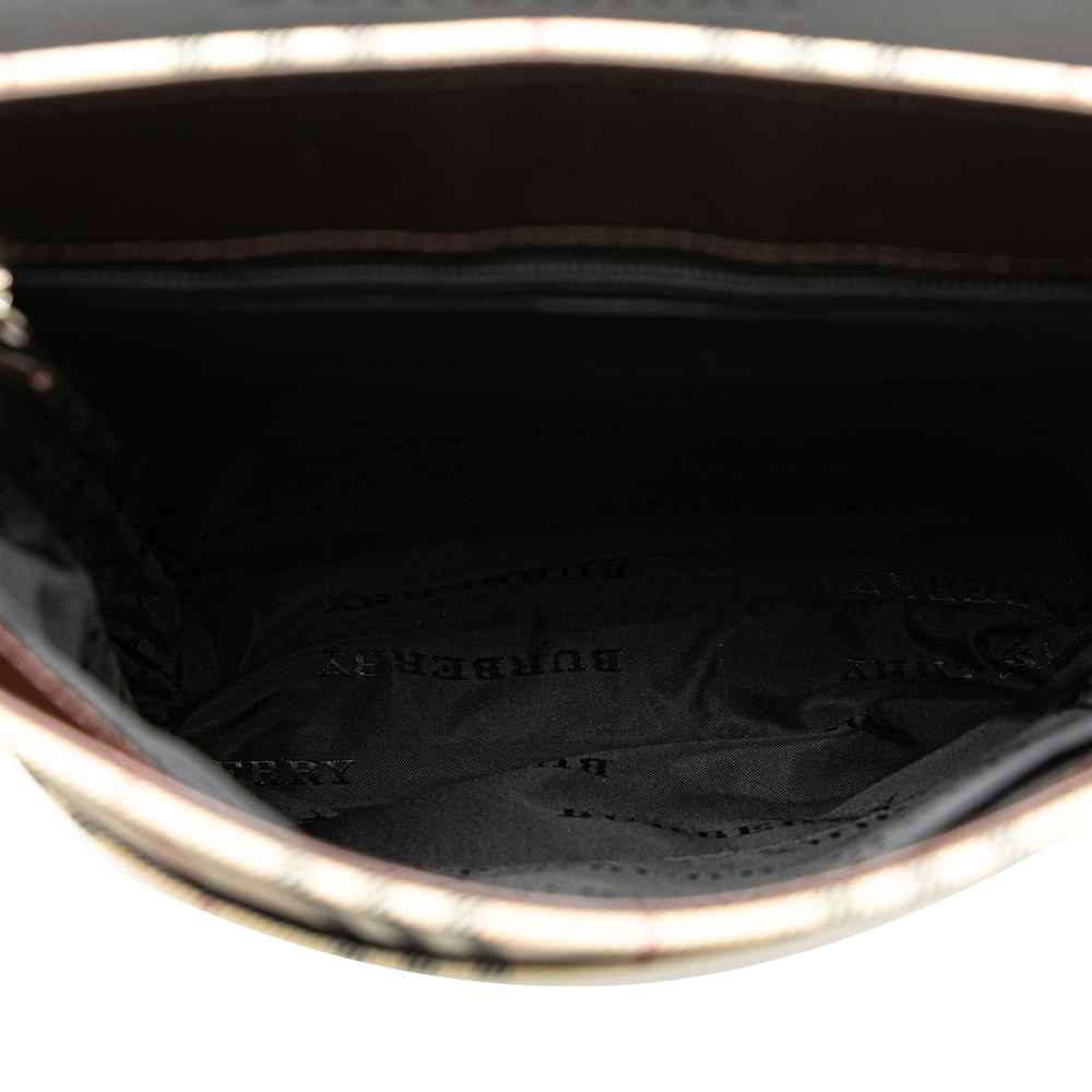 Pre-Loved Burberry House Check Canvas Crossbody - Picture 4 of 9